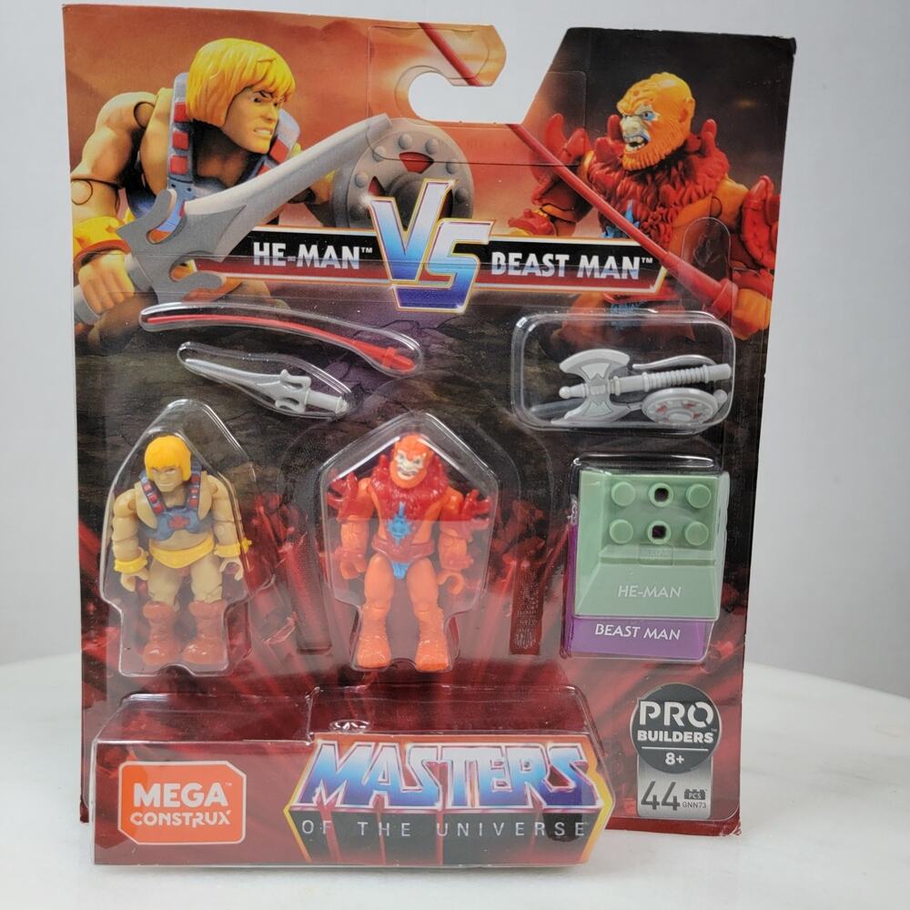Mega Construx Masters Of The Universe He-Man vs Beast Man NEW MOTU BLOKS LEGO
